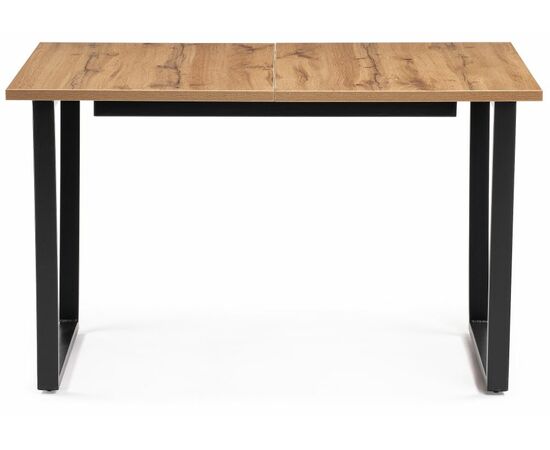 Стол деревянный раскладной Лота Лофт 120 25 мм черный матовый / дуб вотан, изображение 4 | Интернет магазин мебели и декора LifeDekor