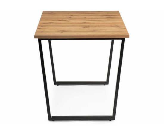 Стол деревянный раскладной Лота Лофт 120 25 мм черный матовый / дуб вотан, изображение 5 | Интернет магазин мебели и декора LifeDekor