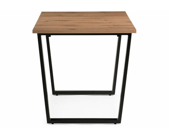 Стол деревянный раскладной Лота Лофт 120 25 мм дуб делано темный / матовый черный, изображение 4 | Интернет магазин мебели и декора LifeDekor