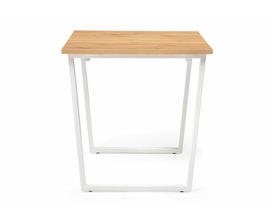 Стол деревянный Лота Лофт 120 25 мм дуб вотан / белый матовый, изображение 4 | Интернет магазин мебели и декора LifeDekor