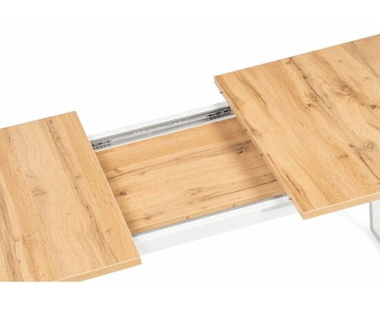 Стол деревянный Лота Лофт 120 25 мм дуб вотан / белый матовый, изображение 6 | Интернет магазин мебели и декора LifeDekor