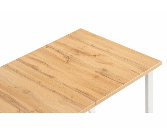 Стол деревянный Лота Лофт 120 25 мм дуб вотан / белый матовый, изображение 8 | Интернет магазин мебели и декора LifeDekor