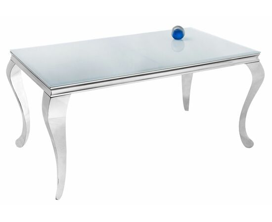 Стол стеклянный Sondal 160 белый | Интернет магазин мебели и декора LifeDekor