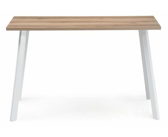 Стол деревянный Тринити Лофт 120 25 мм дуб делано светлый / матовый белый, изображение 2 | Интернет магазин мебели и декора LifeDekor