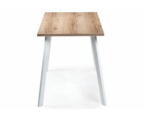 Стол деревянный Тринити Лофт 120 25 мм дуб делано светлый / матовый белый, изображение 3 | Интернет магазин мебели и декора LifeDekor