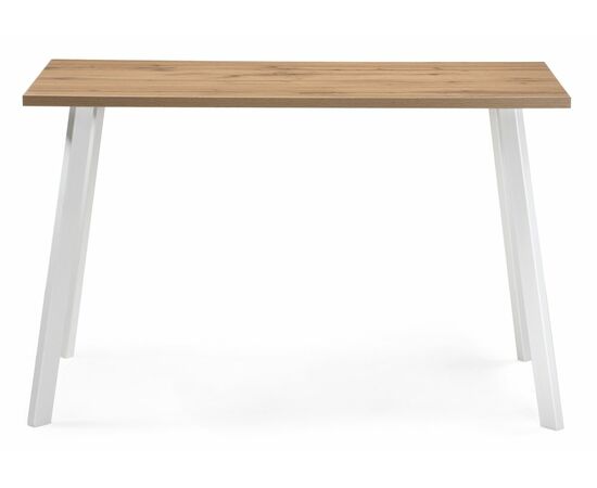 Стол деревянный Тринити Лофт 120 25 мм дуб вотан / матовый белый, изображение 2 | Интернет магазин мебели и декора LifeDekor
