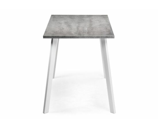 Стол деревянный Тринити Лофт 140 25 мм бетон / белый матовый, изображение 3 | Интернет магазин мебели и декора LifeDekor