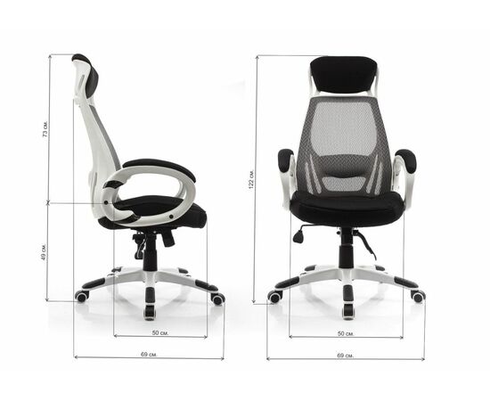 Компьютерное кресло Burgos белое, изображение 2 | Интернет магазин мебели и декора LifeDekor