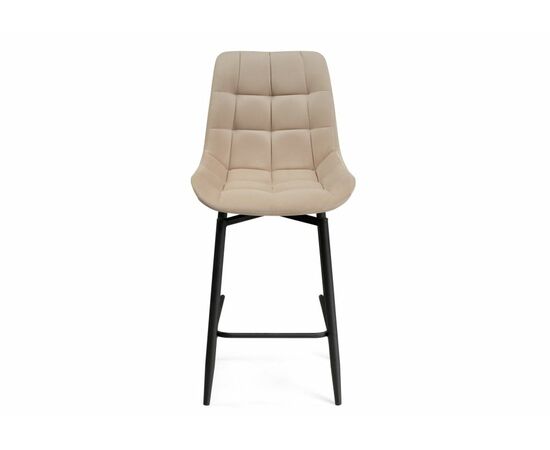 Барный стул Алст К крутящийся бежевый / черный, изображение 2 | Интернет магазин мебели и декора LifeDekor