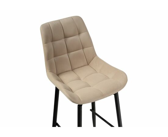 Барный стул Алст К крутящийся бежевый / черный, изображение 6 | Интернет магазин мебели и декора LifeDekor