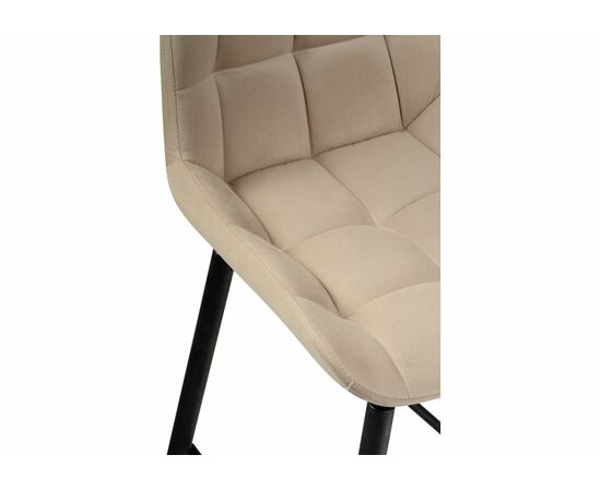 Барный стул Алст К крутящийся бежевый / черный, изображение 7 | Интернет магазин мебели и декора LifeDekor