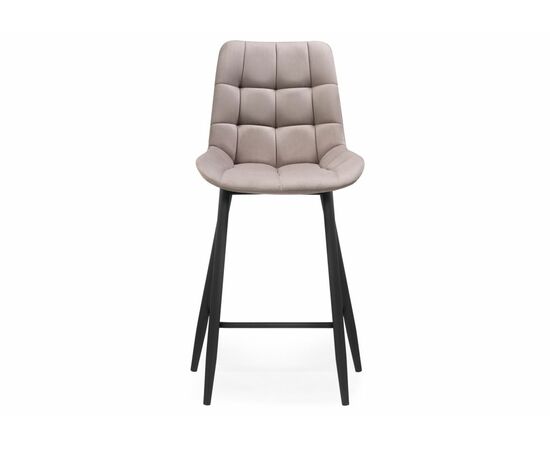Барный стул Алст велюр латте / черный, изображение 2 | Интернет магазин мебели и декора LifeDekor