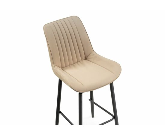 Барный стул Седа К крутящийся бежевый / черный, изображение 6 | Интернет магазин мебели и декора LifeDekor