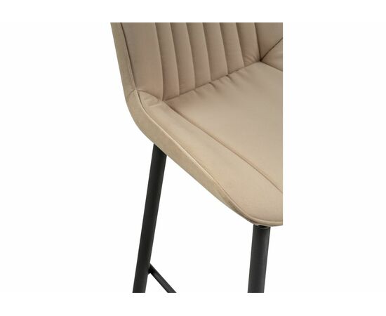 Барный стул Седа К крутящийся бежевый / черный, изображение 7 | Интернет магазин мебели и декора LifeDekor