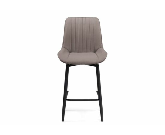 Барный стул Седа К крутящийся латте / черный, изображение 2 | Интернет магазин мебели и декора LifeDekor