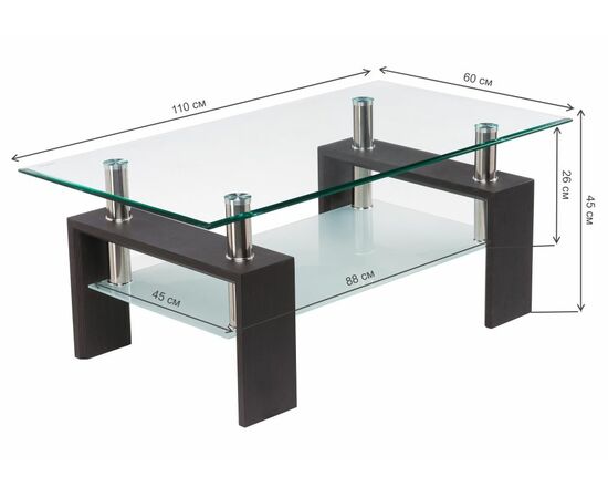 Журнальный стол CT1-052 wenge, изображение 2 | Интернет магазин мебели и декора LifeDekor