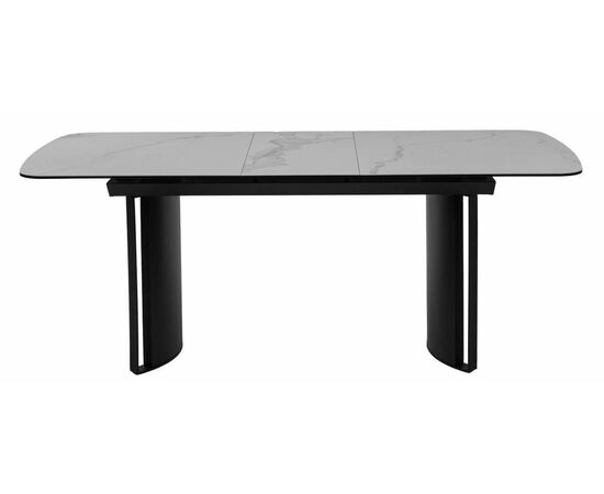 Стол RASMUS 160 TL-45 Белый мрамор, испанская керамика / черный каркас М-City, изображение 9 | Интернет магазин мебели и декора LifeDekor