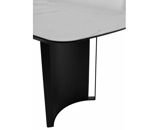 Стол RASMUS 160 TL-45 Белый мрамор, испанская керамика / черный каркас М-City, изображение 7 | Интернет магазин мебели и декора LifeDekor
