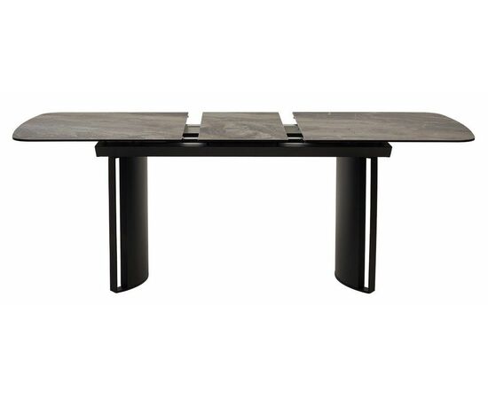 Стол RASMUS 160 KL-80 Серый мрамор, итальянская керамика / черный каркас М-City, изображение 7 | Интернет магазин мебели и декора LifeDekor