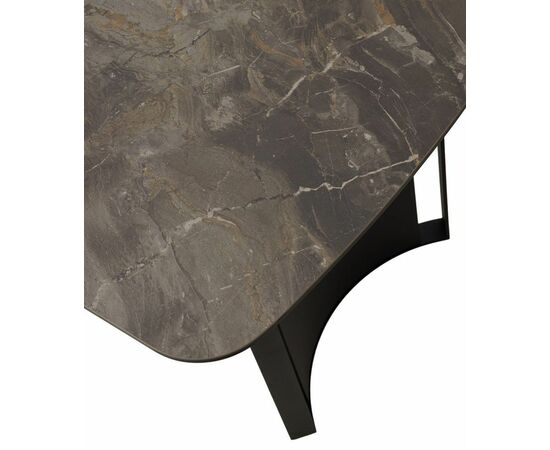 Стол RASMUS 160 KL-80 Серый мрамор, итальянская керамика / черный каркас М-City, изображение 9 | Интернет магазин мебели и декора LifeDekor