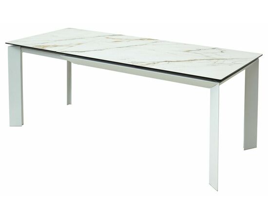 Стол CREMONA 160 KL-188 Контрастный мрамор / белый каркас М-City, изображение 2 | Интернет магазин мебели и декора LifeDekor