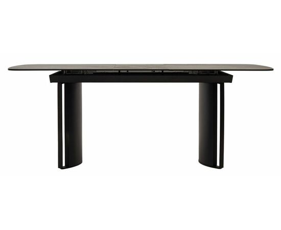 Стол RASMUS 160 KL-80 Серый мрамор, итальянская керамика / черный каркас М-City, изображение 5 | Интернет магазин мебели и декора LifeDekor