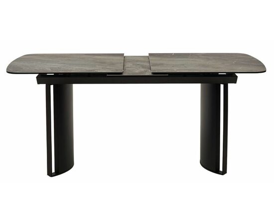 Стол RASMUS 160 KL-80 Серый мрамор, итальянская керамика / черный каркас М-City, изображение 6 | Интернет магазин мебели и декора LifeDekor