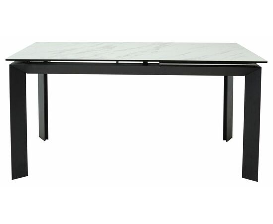 Стол CREMONA 160 KL-99 Белый мрамор матовый, итальянская керамика / черный каркас М-City, изображение 11 | Интернет магазин мебели и декора LifeDekor