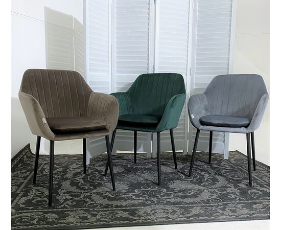 Стул ALABAMA BLUVEL-38 LATTE, велюр / черный каркас М-City, изображение 5 | Интернет магазин мебели и декора LifeDekor