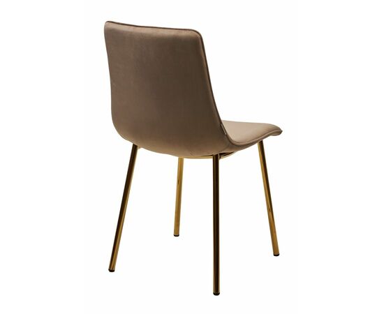 Стул ELLI BLUVEL-40 Бежевый, велюр / золотой каркас М-City, изображение 2 | Интернет магазин мебели и декора LifeDekor
