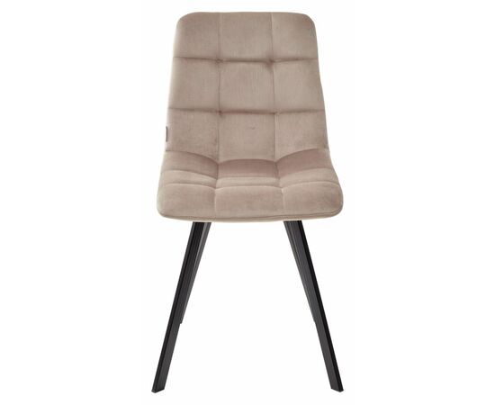Стул CHILLI SQUARE BLUVEL-40 бежевый, велюр / черный каркас М-City, изображение 3 | Интернет магазин мебели и декора LifeDekor