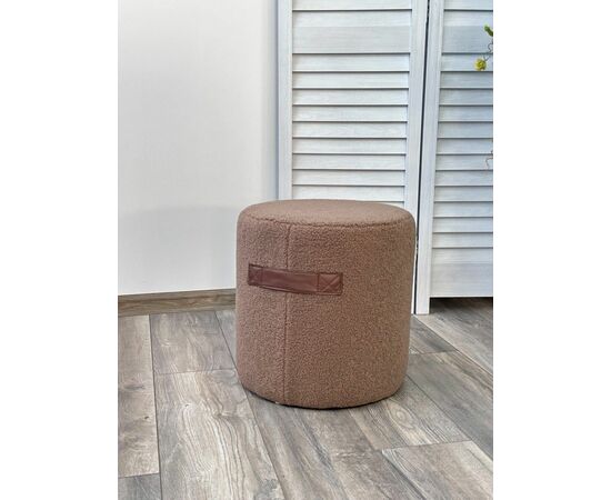 Пуф для гостиной HARTA NINI-02 Тауп, teddy  / TKS-03 темно-коричневый, экокожа М-City, изображение 4 | Интернет магазин мебели и декора LifeDekor