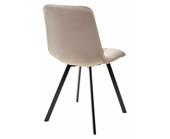 Стул CHILLI SQUARE BLUVEL-40 бежевый, велюр / черный каркас М-City, изображение 4 | Интернет магазин мебели и декора LifeDekor