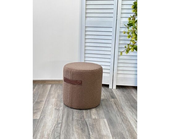 Пуф для гостиной HARTA NINI-02 Тауп, teddy  / TKS-03 темно-коричневый, экокожа М-City, изображение 5 | Интернет магазин мебели и декора LifeDekor