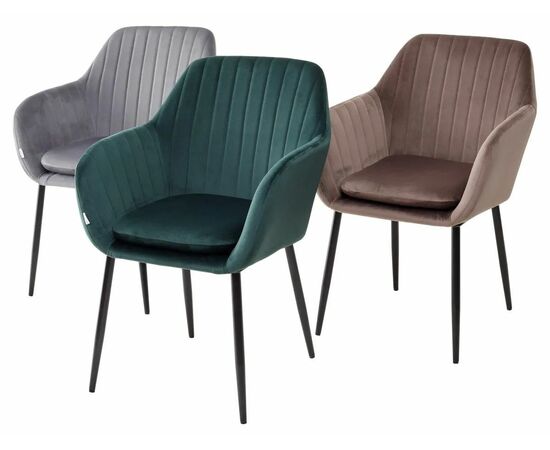 Стул ALABAMA BLUVEL-38 LATTE, велюр / черный каркас М-City, изображение 6 | Интернет магазин мебели и декора LifeDekor