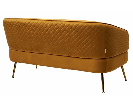 Скамья CIAO BLUVEL-68 Желтый, велюр / золотой каркас М-City, изображение 2 | Интернет магазин мебели и декора LifeDekor