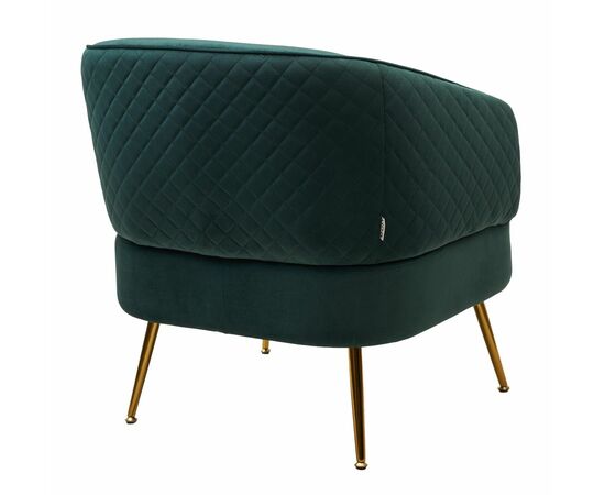 Кресло MUSSELS BLUVEL-78 Зеленый, велюр / золотой каркас М-City, изображение 2 | Интернет магазин мебели и декора LifeDekor