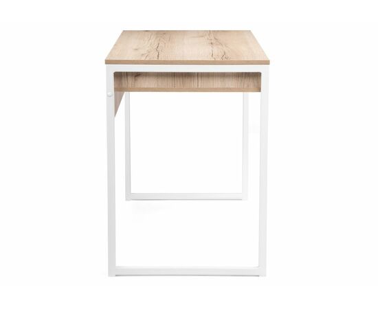 Стол Леон Лофт дуб делано светлый / матовый белый, изображение 3 | Интернет магазин мебели и декора LifeDekor