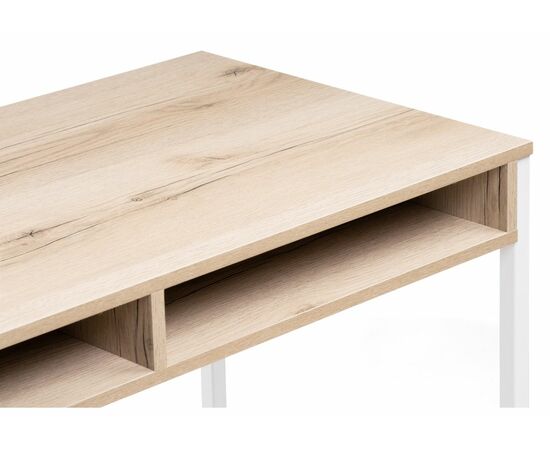 Стол Леон Лофт дуб делано светлый / матовый белый, изображение 4 | Интернет магазин мебели и декора LifeDekor