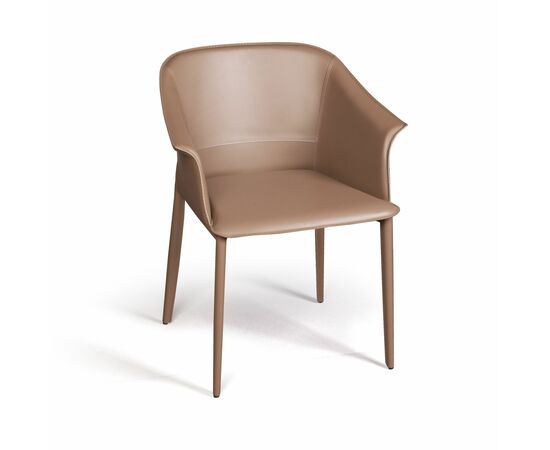Стул GIO, кожа тауп, изображение 3 | Интернет магазин мебели и декора LifeDekor