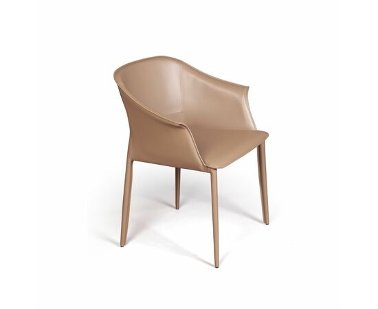 Стул GIO, кожа тауп, изображение 4 | Интернет магазин мебели и декора LifeDekor