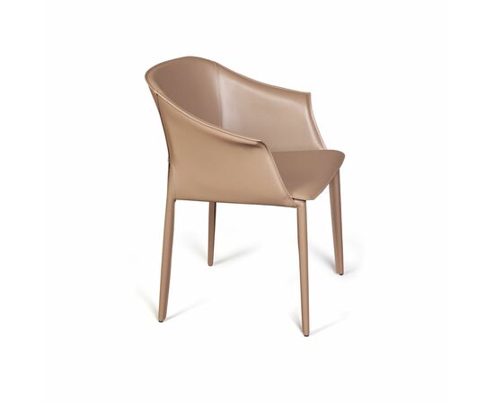 Стул GIO, кожа тауп, изображение 5 | Интернет магазин мебели и декора LifeDekor