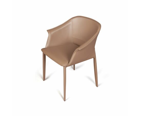 Стул GIO, кожа тауп, изображение 10 | Интернет магазин мебели и декора LifeDekor