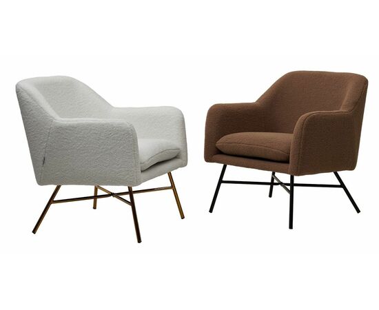 Кресло SHEEP NINI-01 Белый, teddy / золотой каркас М-City, изображение 4 | Интернет магазин мебели и декора LifeDekor