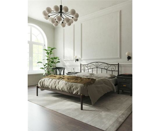 Кровать Глэдис без изножья (180х200/ноги металл/цвет Коричневый бархат) | Интернет магазин мебели и декора LifeDekor