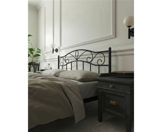 Кровать Глэдис без изножья (180х200/ноги металл/цвет Черный), изображение 3 | Интернет магазин мебели и декора LifeDekor