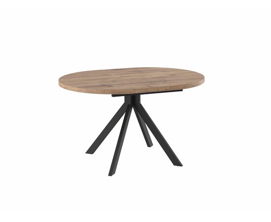 Стол Рондо D90, Дуб Веллингтон/черный, изображение 2 | Интернет магазин мебели и декора LifeDekor