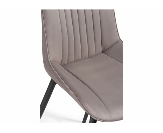 Стул Седа велюр латте / черный, изображение 6 | Интернет магазин мебели и декора LifeDekor