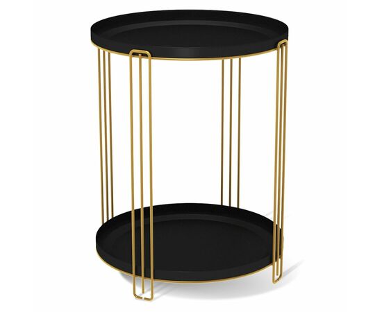 Столик журнальный SHT-CT31 золото/черный муар | Интернет магазин мебели и декора LifeDekor