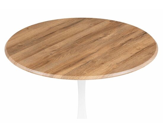 Стол деревянный Тулип 90х73 дуб вотан / белый, изображение 2 | Интернет магазин мебели и декора LifeDekor